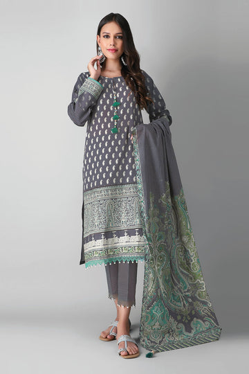 Khaadi B21257 Grey Summer Lawn 2021
